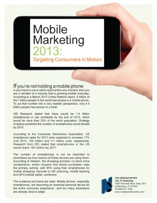 Mobile Marketing www.mediacenteronline.com