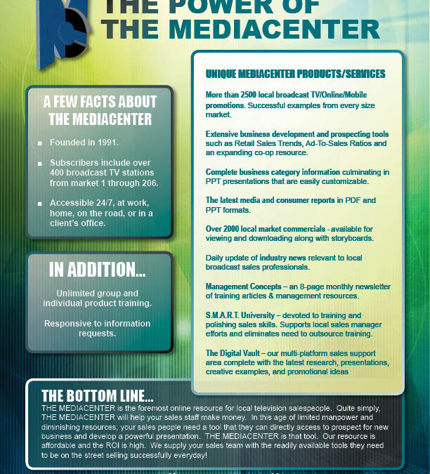 mediacenteronline.com Trade Magazine Advertisement